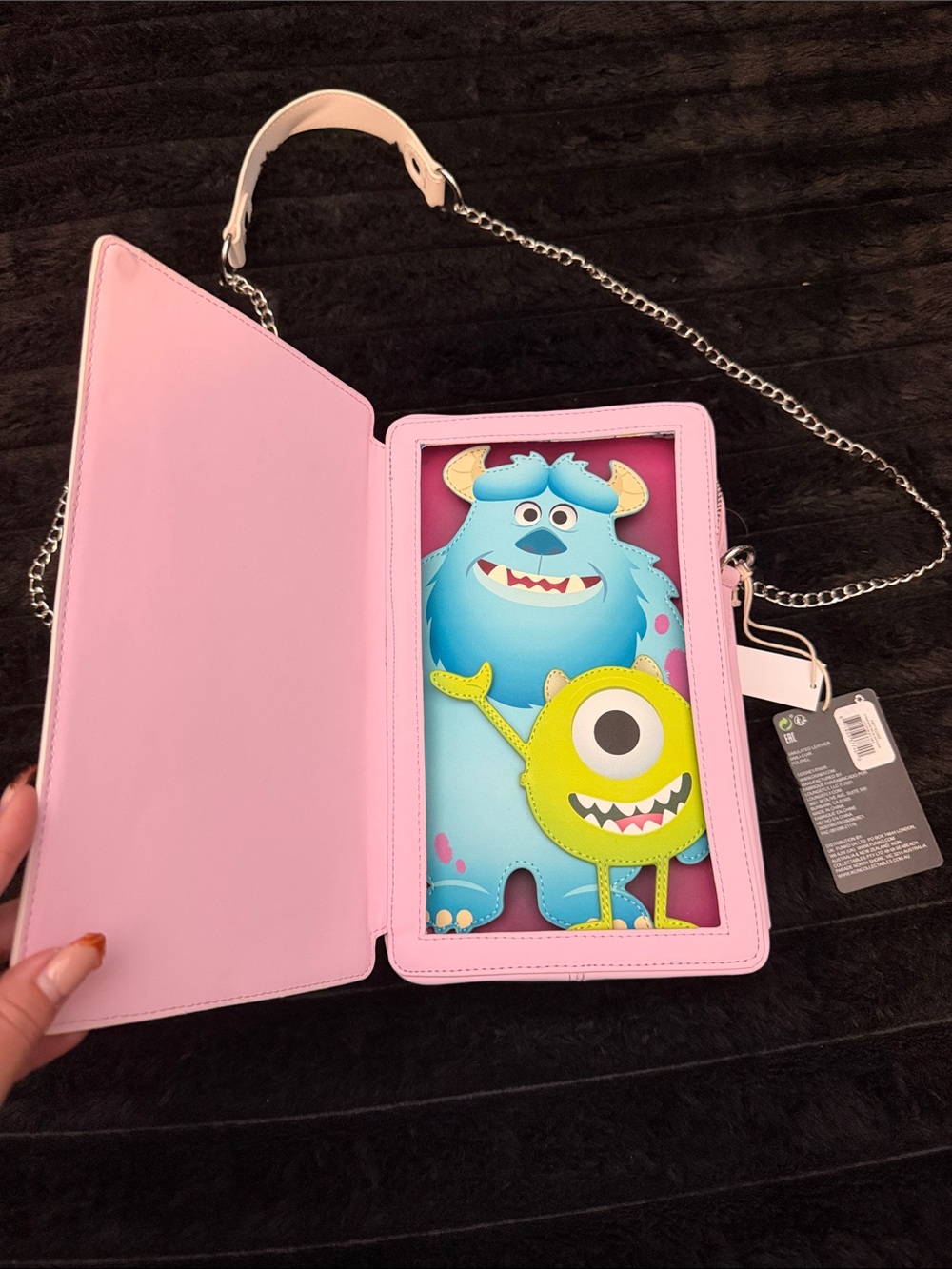 Loungefly Pink Monsters, Inc. Crossbody Wallet